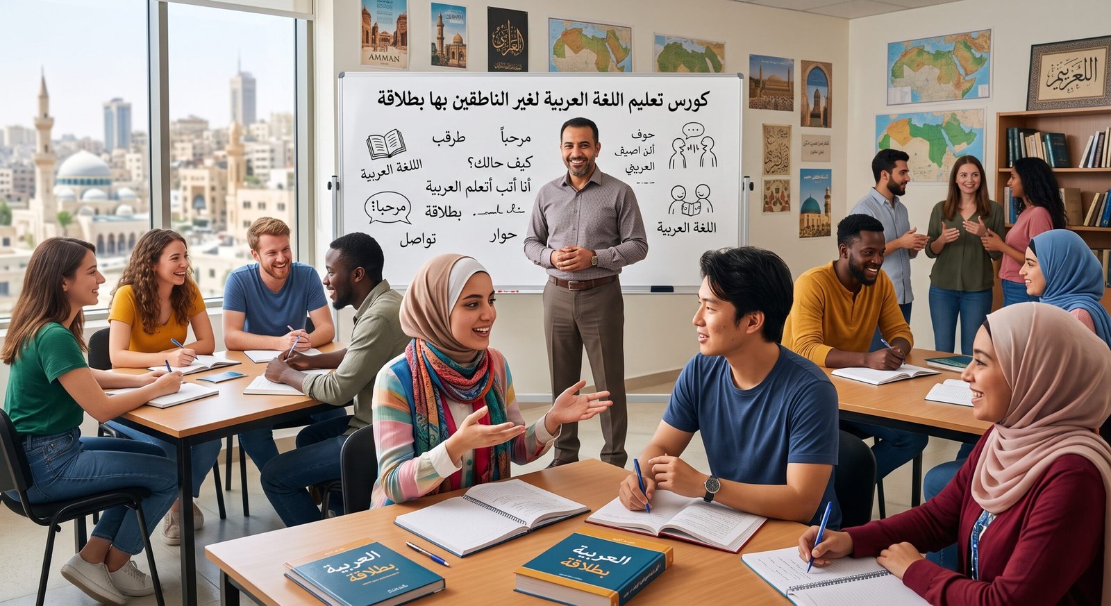 دورة تعليم اللغة العربية لغير الناطقين بها بطلاقة 1 دورة تعليم اللغة العربية لغير الناطقين بها