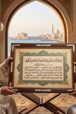 احصل على الإجازة المُسندة برواية شُعبة عن عاصم الكوفي
