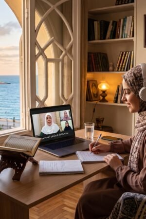 تحفيظ القرآن للنساء عن بعد