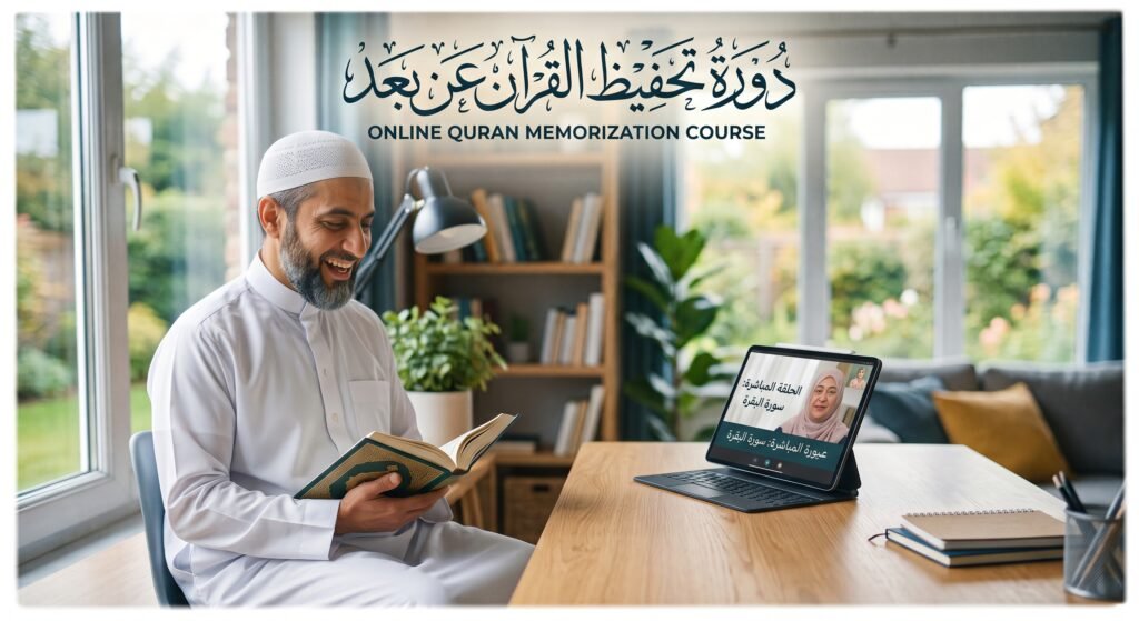 دورة تحفيظ القرآن عن بعد: مسار متكامل للحفظ والتثبيت من المنزل