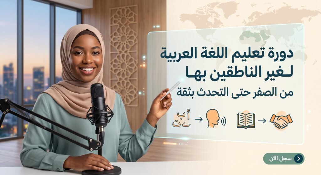 دورة تعليم اللغة العربية لغير الناطقين بها | من الصفر حتى التحدث بثقة