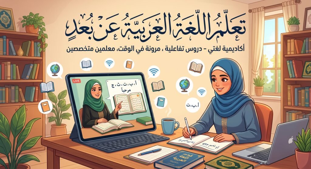 تعلم اللغة العربية عن بعد | دورات تفاعلية