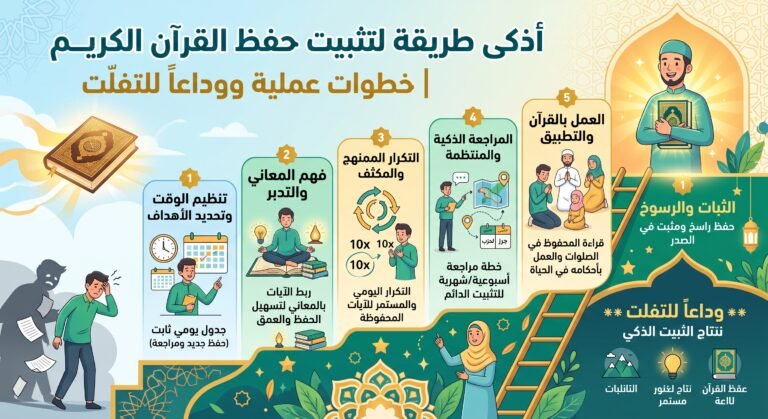 أذكى طريقة لتثبيت حفظ القرآن | خطوات عملية ووداعاً للتفلت
