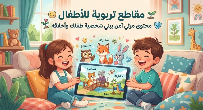 مقاطع تربوية للأطفال | محتوى مرئي آمن يبني شخصية طفلك وأخلاقه