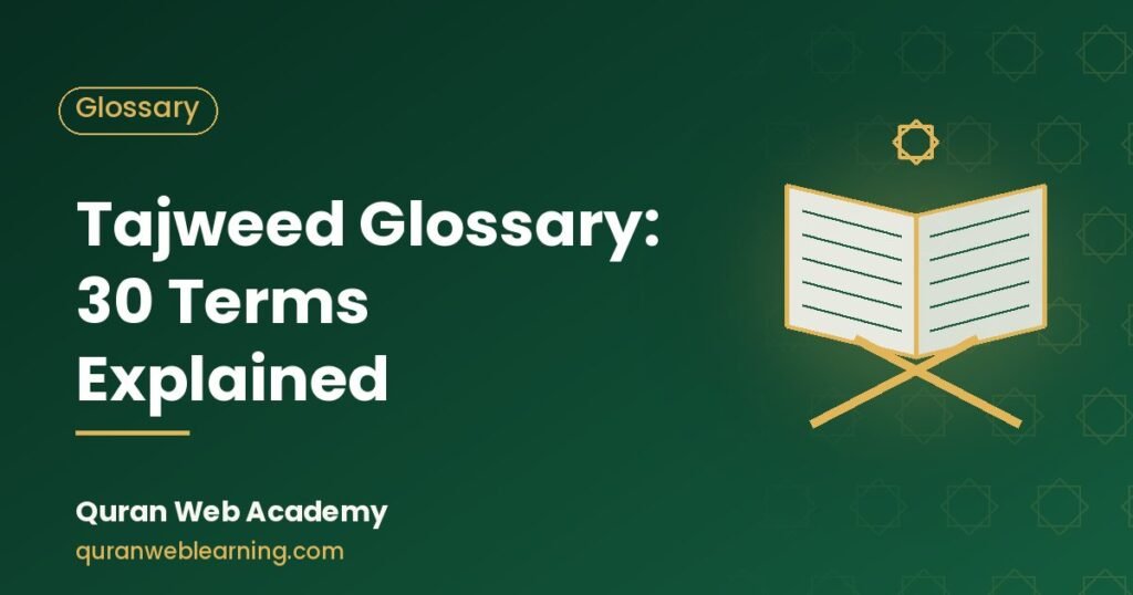 Tajweed Glossary: Quran Recitation Terms Explained 1 Tajweed Glossary: Quran Recitation Terms Explained